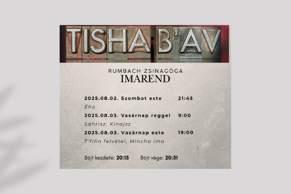 Közös Tisa BeÁv a Rumbach zsinagógában